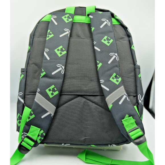 Minecraft Backpack & Pizza Lunch Bag Bundle w/ Supplies, USB, Pop Toy - Picture 6 of 15